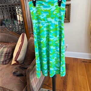 Vibrant Strapless Camouflage Dress